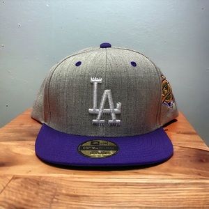 NEW Los Angeles Dodgers 2 Tone SnapBack Laker Purple Adjustable Hat MSRP $55